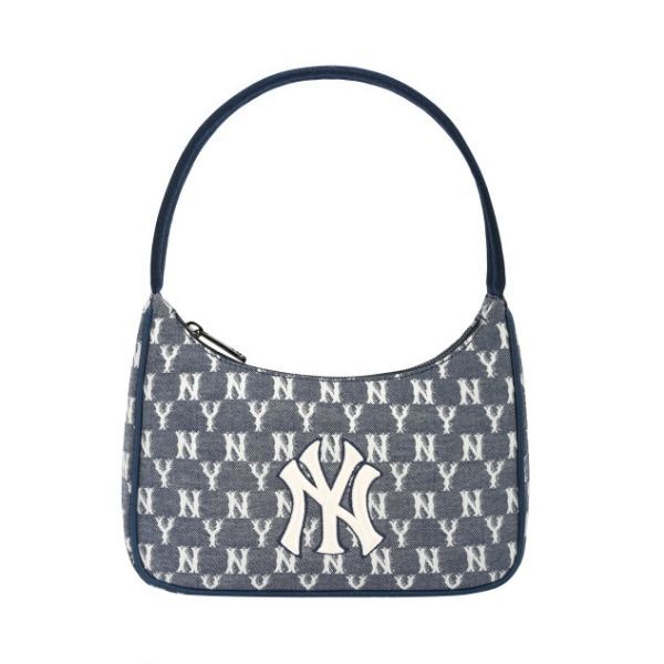 Túi MLB Monogram Jacquard Hobo Bag NY Yankees 32BG33111-50N