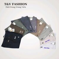 [TÚI MỖ] QUẦN KAKI NAM TRUNG NIÊN TÚI MỔ Cotton, Dáng Suông