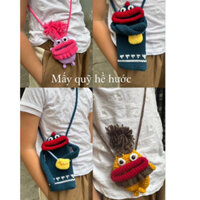 Túi môi chề đeo chéo / túi len handmade