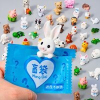 Túi mù hoạt hình cho bé gái, mô hình động vật thu nhỏ, đèn ngủ, đồ chơi trẻ em trang trí, quà tặng nhỏ cho người nổi tiếng trên internet