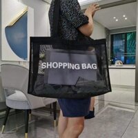 Túi mua sắm lớn trong kho, túi xách, túi mua sắm bãi biển, túi thể dục yoga bãi biển, túi lưới, túi mua hàng, túi lưới, túi xách trong suốt, túi xách lớn, túi xách chần bông cao cấp, hoàn thiện nguyên bản, dây chuyền Ins