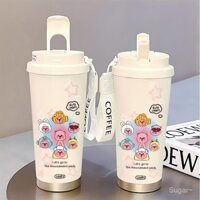 Túi mua sắm, thiết kế cốc cà phê Ruby, cách nhiệt, chai nước lạnh, dụng cụ nhà bếp, chai nước nóng, bình chân không bằng thép không gỉ, cốc cà phê chịu lạnh PQHG