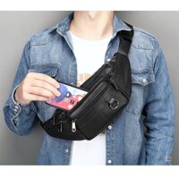 Túi nam đa năng da bò BHM9044 Đeo bụng, đeo ngực, đeo vai