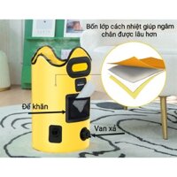 Túi ngâm chân có ngăn để khăn, van xả nước, cách nhiệt 4 lớp - Dung tích 30 lít