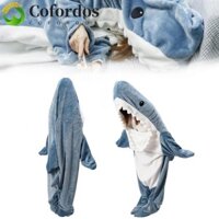 Túi ngủ cá mập COFORDOS, Áo Hoodie chăn cá mập siêu mềm Flannel, Chăn có thể đeo được 4 kích thước Bộ đồ ngủ hoạt hình ấm cúng nhẹ dành cho người lớn có thể đeo được