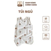 Túi ngủ chính hãng Mily hình gấu size 0-2 tuổi.