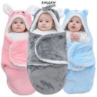 Túi Ngủ Cho Bé CHLOCH, Thu Đông 0- Ba Lô Ngủ Cho Bé, Mềm Mại Hoạt Hình Cocoon Ấm Flannel Bọc Chăn Cho Bé Sơ Sinh