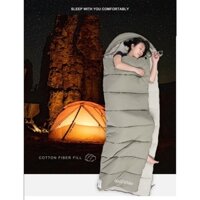 Túi ngủ du lịch cắm trại ngoài trời Naturehike, túi ngủ bông dày mùa đông chống lạnh, giữ ấm, túi ngủ văn phòng cao cấp