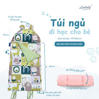 Túi ngủ Lullaby cho bé mầm non, tiểu học đa dạng họa tiết kích thước 75x 150