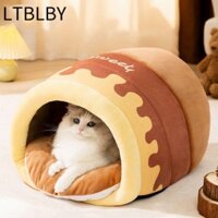 Túi ngủ mèo LTBLBY, Tổ cho chó nồi mật ong bán kín, Giường mèo mềm chống trượt ấm áp