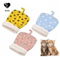 Túi Ngủ Mèo SJJL, Tổ Thú Cưng Mùa Đông Hoạt Hình Mềm Mại, Nhà Thú Cưng Ấm Loại Túi Lông Tơ Giường Mèo Đường Hầm Chó Con