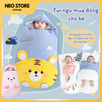 Túi ngủ mùa đông cho bé đa năng, quấn ngủ trẻ em 0 đến 2 tuổi có thể dễ dàng thay tã vào ban đêm
