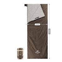Túi ngủ Naturehike NH21MSD09 LW180 mẫu 2021 - Nâu xám