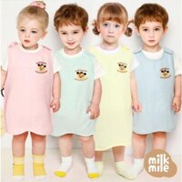 Túi ngủ vải xô logo gấu bé trai bé gái MM. HA4611