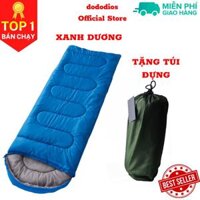 túi ngủ văn phòng du lịch dã ngoại dododios Dày Dặn siêu ấm Có Thể Ghép Làm Túi Ngủ Đôi TNCC2023 - Xanh Dương Cao Cấp