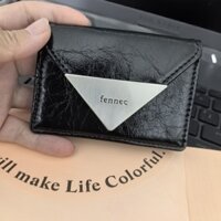 [Túi Người Lớn] Ví FENNEC Hàn Quốc Cổ Điển Tam Giác Thương Hiệu Bằng Sáng Chế Da Bò Di Động Nhỏ Thời Trang Túi Đựng Thẻ Nữ