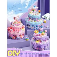 Túi nguyên liệu tự làm kem bánh nhỏ bộ cốc kem bộ đồ chơi thủ công trẻ em bé gái