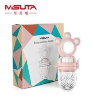 Túi Nhai Ăn Dặm Cho Bé Misuta, Núm Nhai Ăn Trái Cây, Hoa Quả Chống Hóc Cho Trẻ