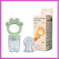 Túi Nhai Ăn Dặm Chống Hóc Cho Bé, Gặm Nướu Tập Ăn Hoa Quả, Kèm 3 Núm Silicon 3 Size