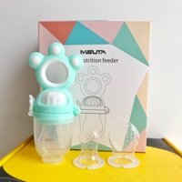Túi Nhai Ăn Dặm Misuta Cho Bé Chất Liệu Silicon Cao Cấp, Núm Nhai Ăn Hoa Quả Trái Cây Chống Hóc Cho Trẻ Babyducky