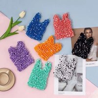 Túi nhím chấm bi mới, túi Sanpo, túi dứa, túi bong bóng co giãn ma thuật, túi cầm tay co rút