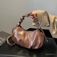 Túi nhỏ xách tay cổ điển mùa thu đông Túi nữ nếp gấp đám mây thời thượng mẫu mới 2024 Túi đeo chéo một vai cao cấp Túi tote