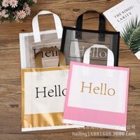 Túi nhựa dày cho cửa hàng quần áo, có thể tùy chỉnh logo, túi xách quần áo nữ, túi quà tặng dày, túi mua sắm