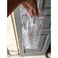 Túi nhựa trong suốt đựng ly trà sữa mang về  takeaway GDTH - đôi ko chia ngăn