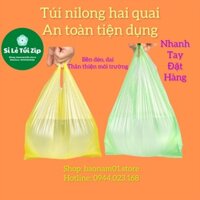 Túi nilong hai quai ,bịch nilon bền dẻo dai nhiều kích thước,trọng lượng 1000 gram/ size