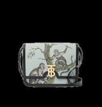 Túi Nữ Burberry Medium Monkey Jacquard Leather TB Bag