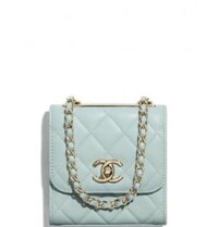 Túi Nữ Chanel Clutch With Chain Lambskin 'Light Blue'