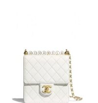 Túi Nữ Chanel Flap Bag Goatskin 'White'