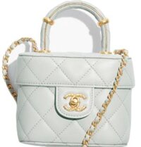 Túi Nữ Chanel Small Vanity Case Lambskin 'Light Blue'