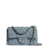 Túi Nữ Chanel Tweed Mini Flap Bag 'Blue'