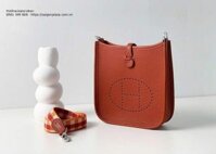 Túi nữ đeo vai da thật Hermes Evelyne TPM Cuivre Clemence
