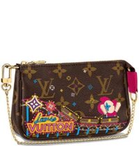 Túi Nữ Louis Vuitton Mini Pochette Accessoires Monogram Canvas Wallet 'Multicolor'