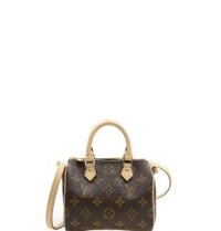 Túi Nữ Louis Vuitton Nano Speedy Monogram Canvas 'Brown'