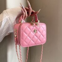 Túi nữ nhỏ dây xích hình thoi cao cấp hộp Xuân hè mẫu mới 2024 Túi Đeo Chéo Mini dễ phối