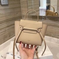 Túi nữ pico Mullet Bag mini Small Small Leather chính hãng Shoulder Messenger Bag túi cánh di động có hộp CE777777-0810