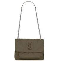 Túi Nữ Saint Laurent Niki Baby Chain Bag 'Blanc Grey Khaki'