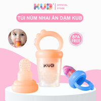 Túi Núm Nhai Ăn Dặm Hoa Quả KUB Cao Cấp Silicon Chống Hóc An Toàn Cho Bé Mềm Mại Không Hạt Nhựa