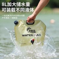 Túi nước gấp di động ngoài trời cho đi bộ, du lịch, cắm trại, túi đựng nước mềm bằng nhựa, thùng chứa nước lớn