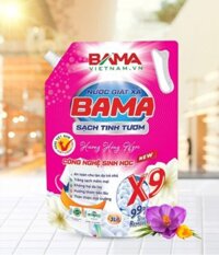 Túi Nước Giặt BAMA X9|Hương Hồng Ngọc|3.6L