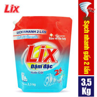 Túi nước giặt Lix đậm đặc hương hoa 3.5Kg NG350 - Chính hãng