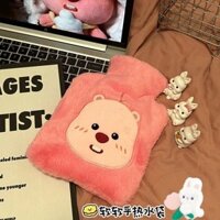 Túi nước nóng chống nước dày mới Làm Ấm Tay ấm bé dễ thương sang trọng loopy Túi nước ấm 6DB2