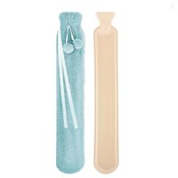 Túi Nước Nóng Dài Có Vỏ Sang Trọng 2L Bình Nước Nóng Cao Su Dung Tích Lớn Ấm Bàn Chân Cho Giường Nén Nóng Lạnh Trị Liệu Eo Giảm Đau Vai