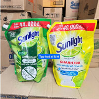 Túi Nước Rửa Chén Sunlight túi lớn 3,3KG-3,5KG có 3 màu Vàng/Xanh/Trắng