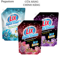 Túi nước xả vải Lix Sạch Thơm 2,2L làm mềm vải và lưu giữ hương lên đến 24 giờ (Nắng Hạ / Nắng Tinh Khôi / Ngàn Hoa)