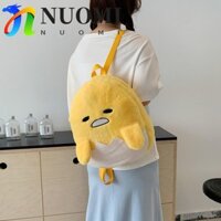 Túi NUOMI Gudetama, Ba lô trứng lười hoạt hình mềm mại, Túi sang trọng sáng tạo vui nhộn thời trang dễ thương cho bé gái