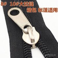 Túi nylon có khóa kéo với bộ kéo dày số 8 10, túi dụng cụ câu cá chống cháy nổ, phụ kiện kéo khóa